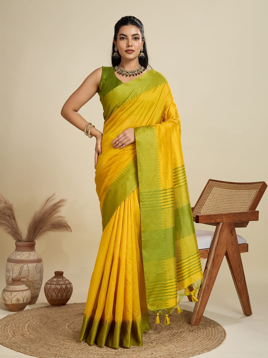 Elegant Handloom Cotton Saree